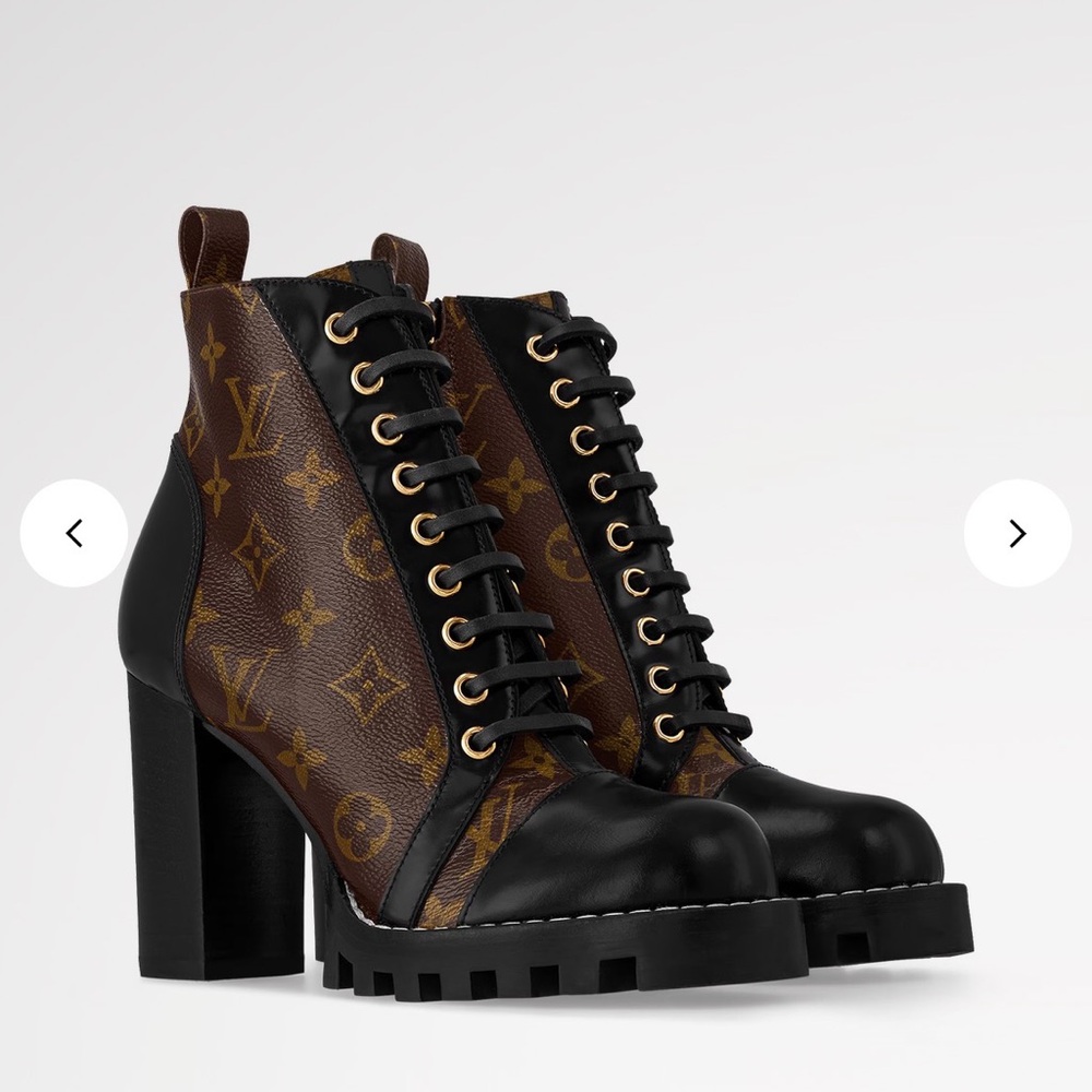 Louis Vuitton Monogram Star Trail Ankle Boots